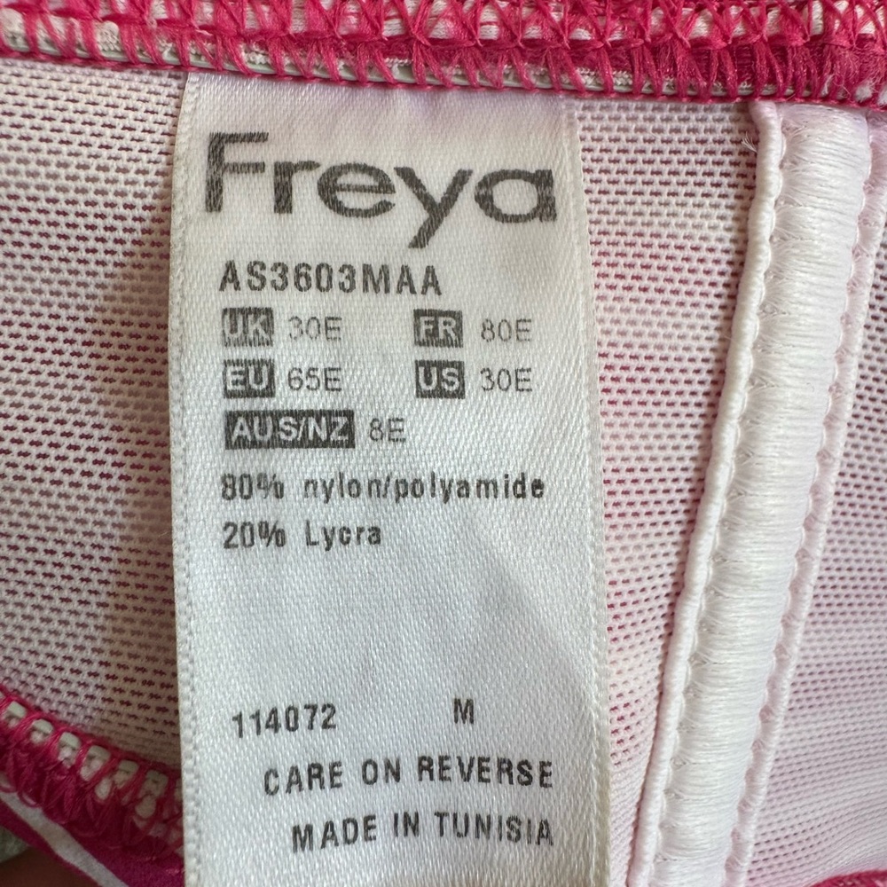 Freya Pink and White Striped Bikini - Picture 3 of 6